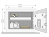 Yale Locks Premium Home Safe (1k Cash) 250 x 350 x 300mm 2