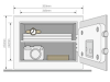 Yale Locks Premium Home Safe (1k Cash) 250 x 350 x 300mm 3