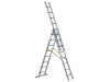 Zarges D-Rung Combination Ladder 3-Part 3 x 8 Rungs 1