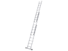 Zarges Triple Extension Ladder with Stabiliser Bar 3-Part D-Rungs 3 x 12 1