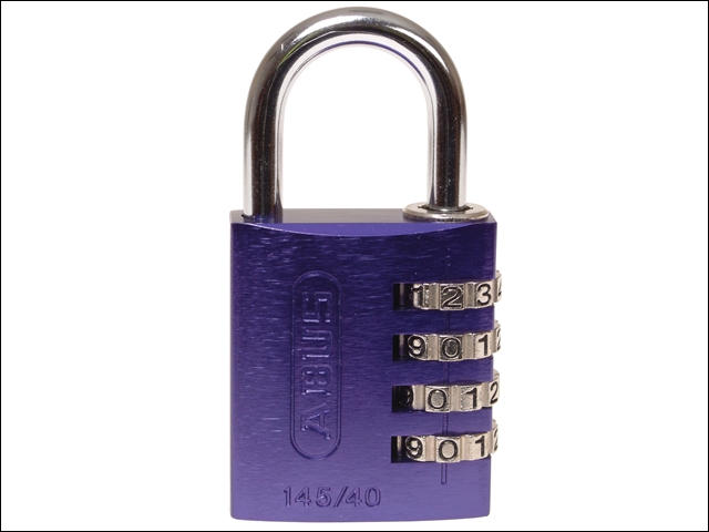 ABUS 145/40 40mm Aluminium Combination Padlock Violet 49539