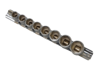 BlueSpot Tools Sockets On Rail Set of 8 Metric 3/8in Drive