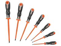 Bahco 202.030 Tekno+ VDE Screwdriver Set 7 Piece SL/PH