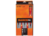 Bahco BAHCOFIT Insulated Scewdriver Set of 5 Slotted / Phillips