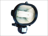 Byron ES24 Energy Saving Spotlight with Motion Detector Black 24 Watt