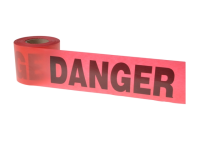 C H Hanson Tape - Danger Red 91m (300ft)