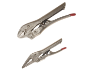 C H Hanson Automatic Locking Pliers Set of 2 180mm & 250mm Mixed Jaw