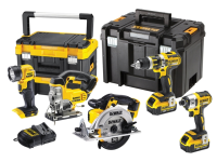 DEWALT DCK550M3T 5 Piece Cordless Kit in 2 x TSTAK 18 Volt 3 x 4.0Ah Li-Ion 18V