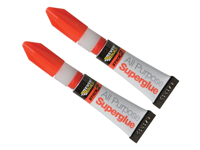 Everbuild Stick 2 All Purpose Superglue Twin Pack 3g (2)