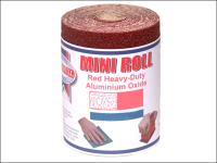 Faithfull Aluminium Oxide Paper Roll Red Heavy-Duty 115 mm x 10m 40g