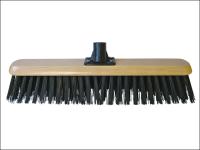 Faithfull Platform Broom Head Black PVC 45cm (18in) Threaded Socket