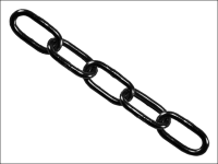 Faithfull Black Japanned Chain 4mm x 30m Reel - Max Load 120kg
