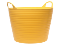 Faithfull Heavy-Duty Polyethylene Flex Tub 60 Litres Yellow