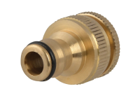 Faithfull Brass Dual Tap Connector 1/2in & 3/4in