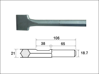 Faithfull Scaling Chisel Straight 300x75mm Kango Shank