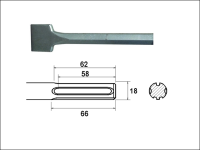 Faithfull SDS Max Scaling Chisel Straight 300 x 75mm