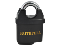 Faithfull PVC Coated Brass Padlock 50mm