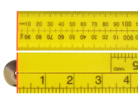 Faithfull Folding Rule Yellow ABS Plastic 1 Metre / 39in