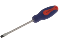 Faithfull Soft Grip Screwdriver Slotted Flared Tip 6.5mm x 125mm