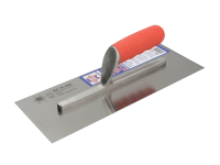 Faithfull Plasterers Carbon Finishing Trowel Soft Grip Handle 13in x 4.3/4in