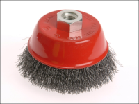 Faithfull Wire Cup Brush 100mm x M14 x 2 Stainless Steel 0.30mm