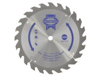 Faithfull Trim Saw Blade 165 x 10mm x 24T Fast Rip