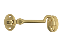 Forge Cabin Hook Silent - Brass - 100mm (4in)