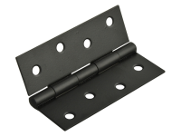 Forge Butt Hinge Black Powder Coated 100mm (4in) Pack of 2