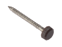 Forgefix Polytop Pin Brown Stainless Steel 25mm Box 250