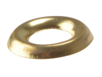 Forgefix Screw Cup Washers Solid Brass Polished No.6 Bag 200