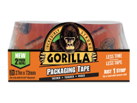 Gorilla Glue Gorilla Packaging Tape 72mm x 27m Refill Pack of 2