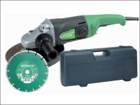 Hitachi G23SS 230mm Angle Grinder with Diamond Blade & Case 1900 Watt 110 Volt 110V