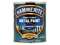 Hammerite Direct to Rust Hammered Finish Metal Paint Blue 750ml