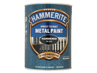 Hammerite Direct to Rust Hammered Finish Metal Paint Black 5 Litre