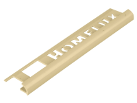 Homelux Tile Trim Homelux PVC Round Edge Soft Cream 9mm x 2.44m (Box 10)