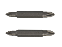 IRWIN Screwdriver Bits PZ1 / PZ2 Double Ended 50mm Pack of 2