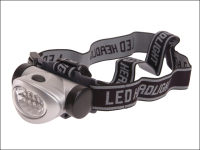 Lighthouse Headlight 3 Function Silver 8 LED