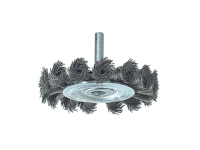 Lessmann Knot Wheel Brush 75mm x 0.50 Steel Wire