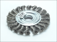 Lessmann Knot Wheel Brush 100mm x 12mm M14 x 0.50 Steel Wire