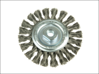 Lessmann Knot Wheel Brush 115mm x 14mm 22.2 Stainless Steel Wire