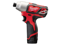 Milwaukee M12 BID-202C Sub Compact 1/4in Impact Driver 12 Volt 2 x 2.0Ah Li-Ion 12V