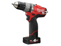 Milwaukee M12 CPD-402C FUEL™ Compact Cordless Percussion Drill 12 Volt 2 x 4.0Ah Li-Ion 12V