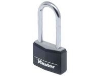 Master Lock Aluminium Black Vinyl Cover 40mm Padlock 4 Pin - 51mm Shackle