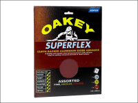 Oakey Cloth Backed Aluminium Oxide Sheets 230 x 280mm Assorted (3)