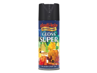 Plasti-kote Super Gloss Spray Black 400ml