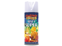 Plasti-kote Super Matt Spray White 400ml