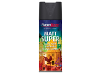 Plasti-kote Super Matt Spray Black 400ml