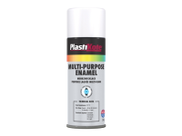 Plasti-kote Multi Purpose Enamel Spray Paint Matt White 400ml