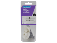 Plasplugs Basin Fixing Kit for Solid Walls