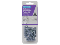 Plasplugs Bathroom Accessories Fixing Kit for Solid & Hollow Walls